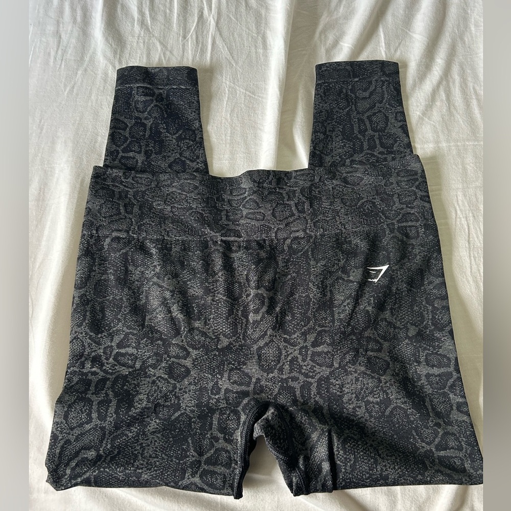 Gymshark Adapt Animal Seamless Leggings- XXL Urban Grey/Black